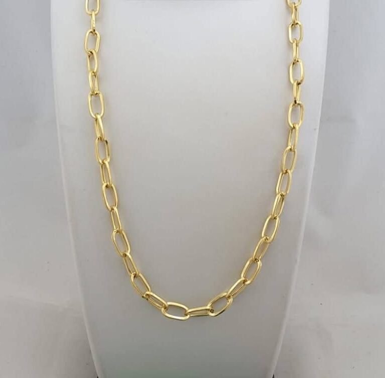 Chain pendant earrings