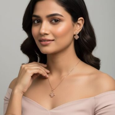 Long crystal earrings